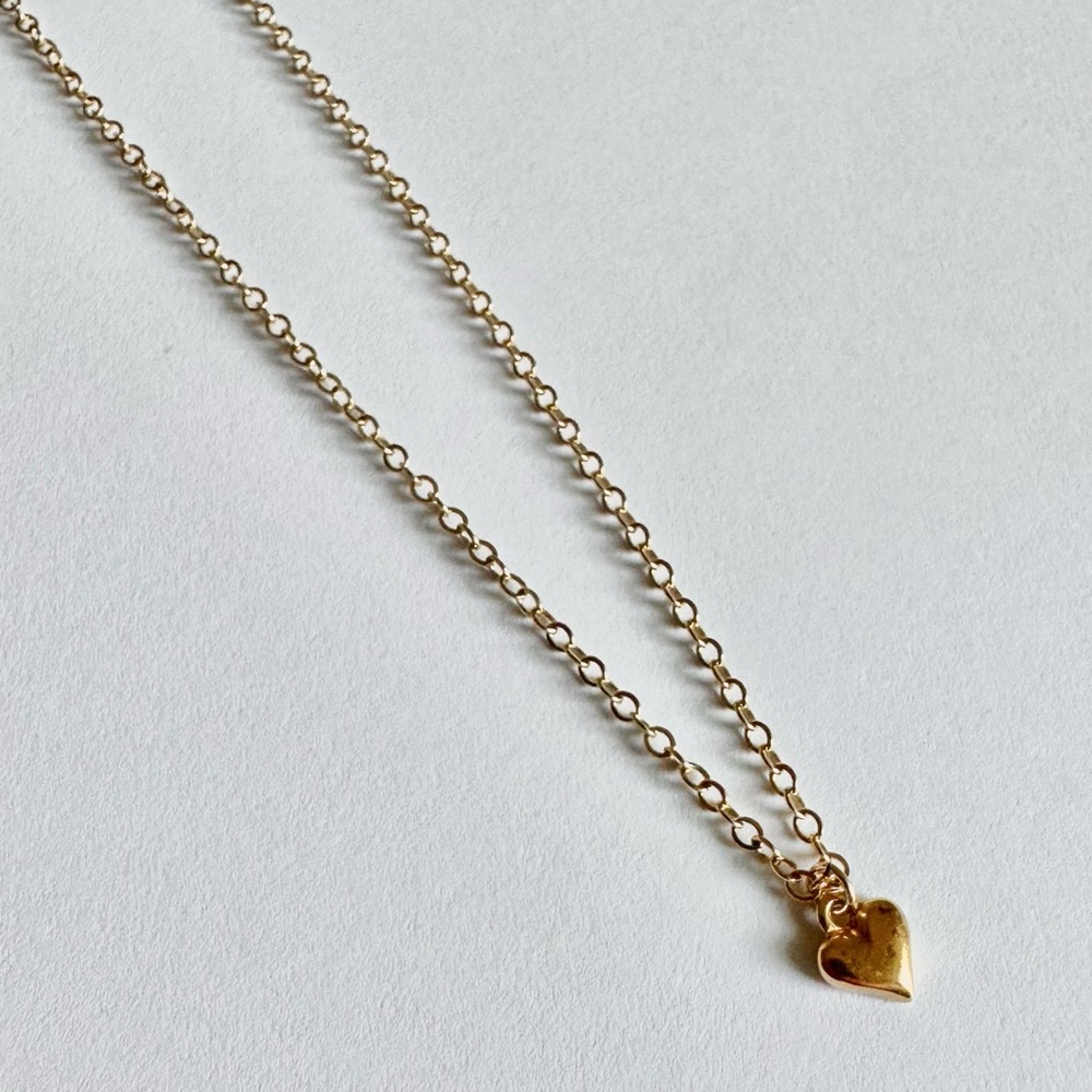 Dogeared Gold Dipped Heart Pendant Necklace
